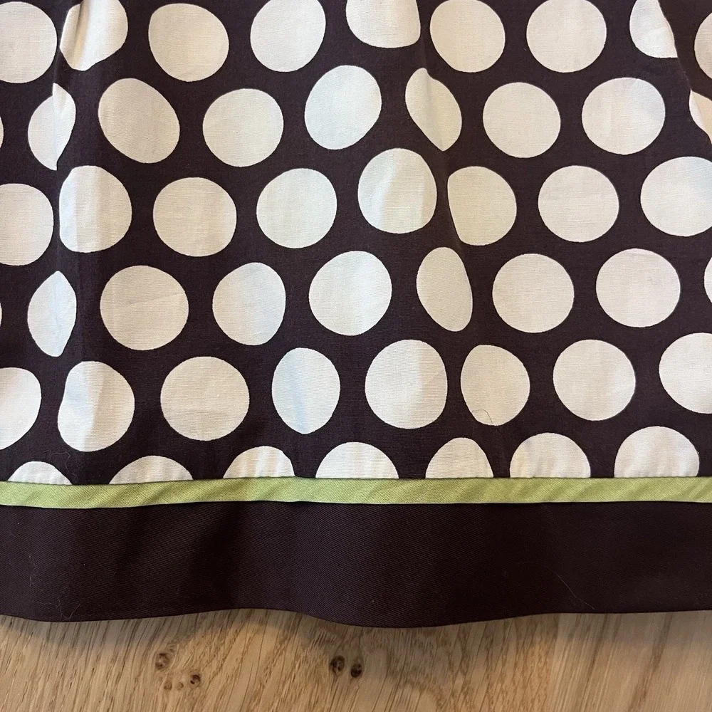 Amanda Lane Polkadot 100% cotton Pleated Skirt‎ Size 16